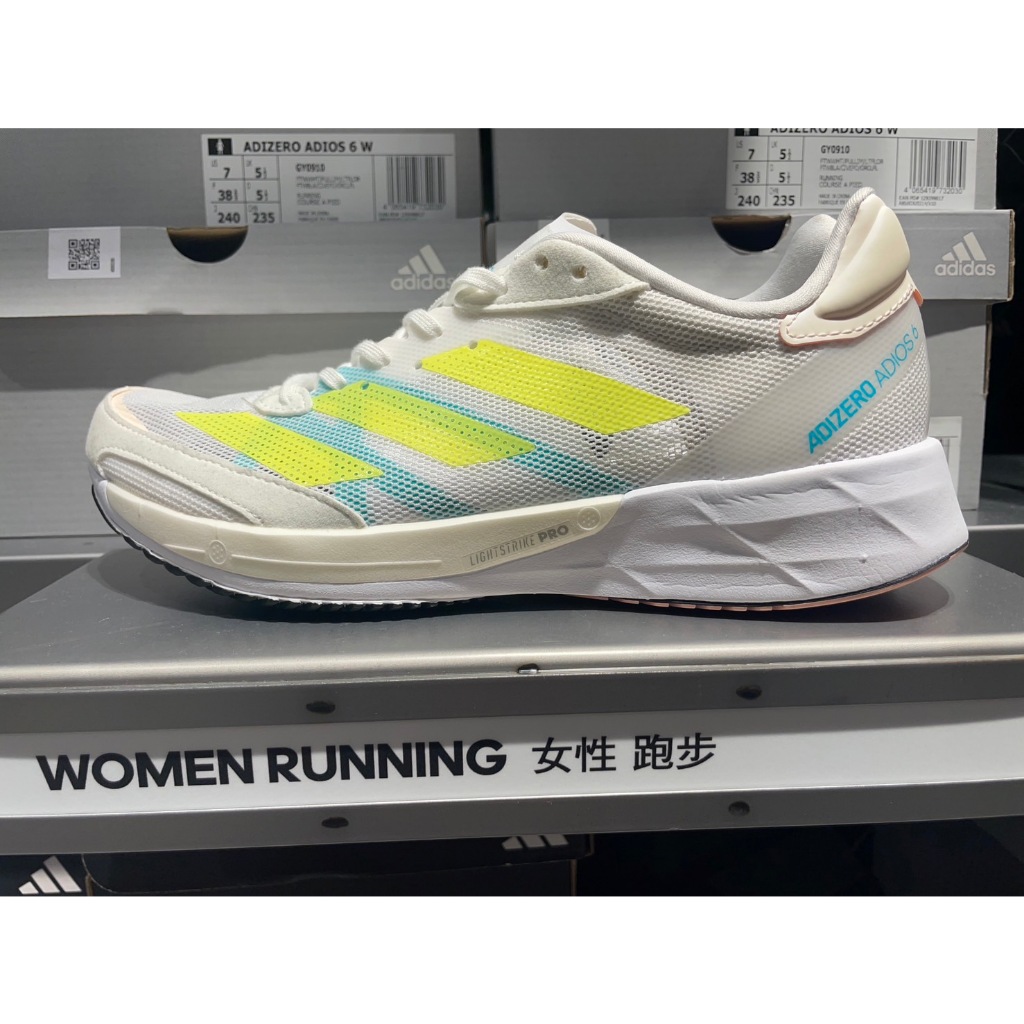 原價4290 adidas ADIZERO ADIOS 6 跑鞋 慢跑 跑步 女 愛迪達 GY0910