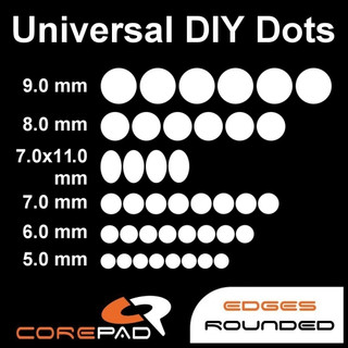 德國 Corepad｜通用型 小圓點 Universal DIY Dots PRO、AIR、CTRL ｜鼠貼 滑鼠腳貼