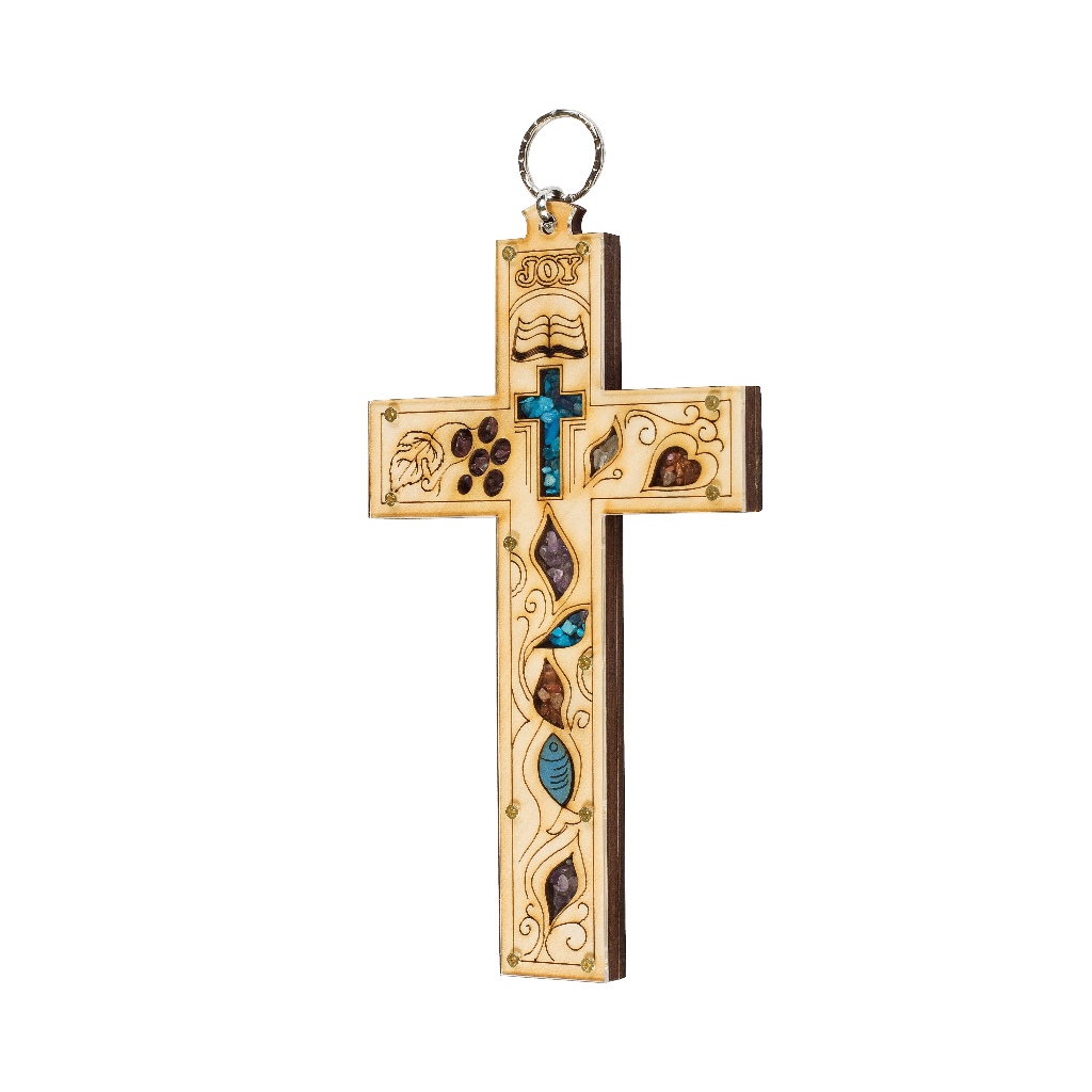 天主教禮品十字架手工壁掛飾#2076045