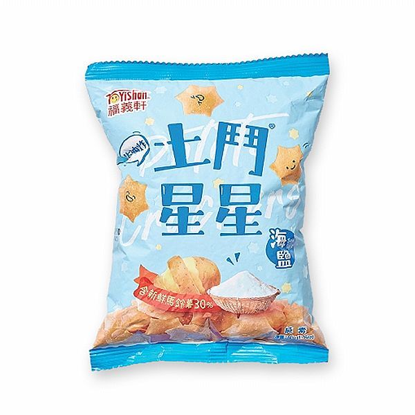 Fu Yi Shan 福義軒 土鬥星星(海鹽)50g 純素 太空包 零食 餅乾 福義軒餅乾【小三美日】DS020328