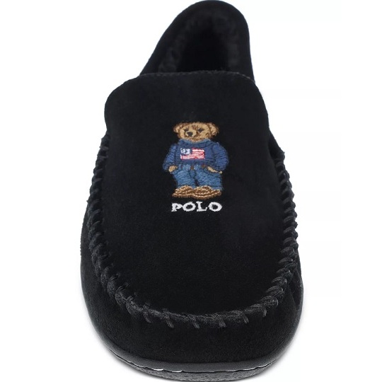 Polo Ralph Lauren 限量polo bear熊熊 毛毛 休閒鞋 成人款 黑色 美國姐妹屋