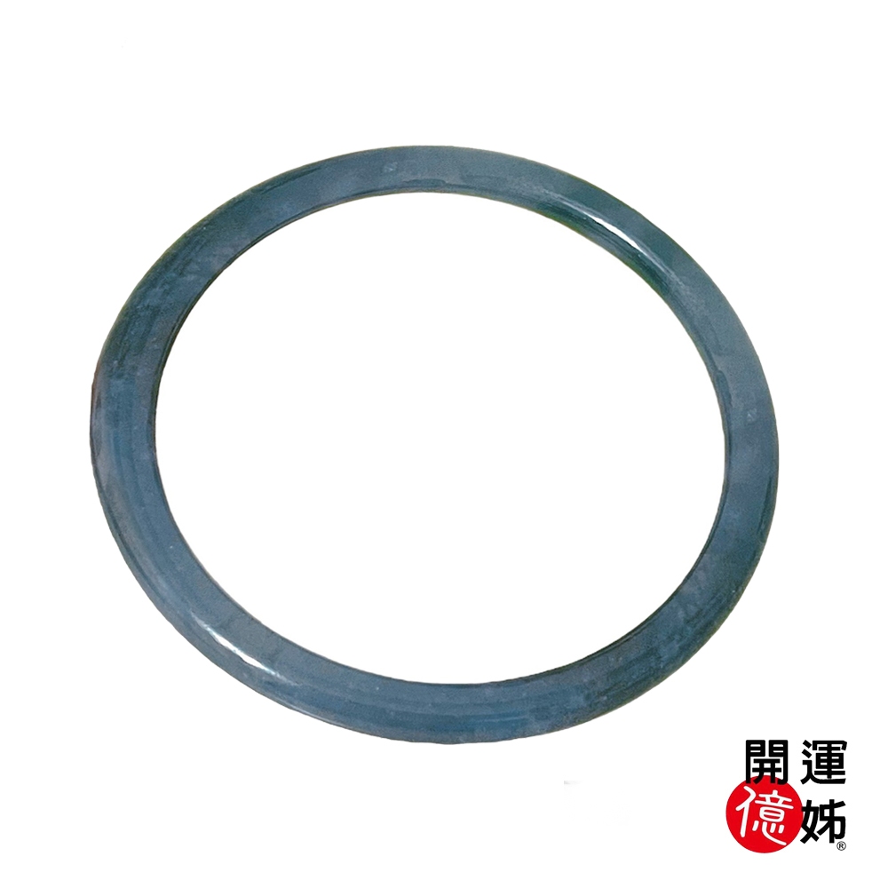 【A1寶石】天然緬甸冰玻種藍水翡翠手鐲-內徑59mm(附證書)