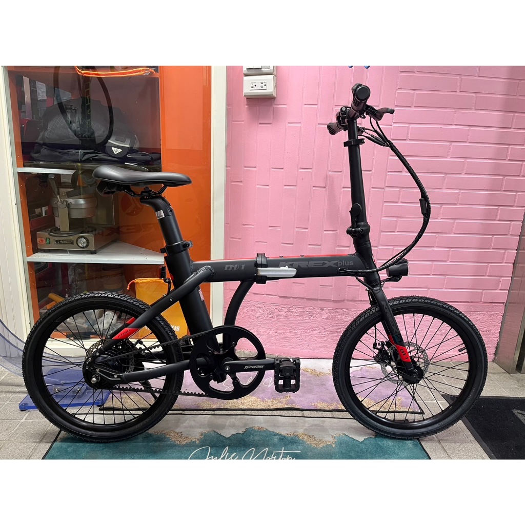 中古 KREXplus E-bike EFD1 電動小折車 電動輔助折疊自行車 折疊車 電動輔助折疊腳踏車 消光黑