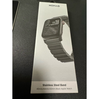 Nomad Apple Watch 錶帶 45mm/44mm/42mm Black 不鏽鋼錶帶 9.9成新