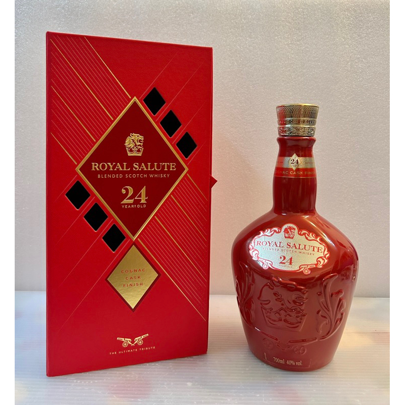 🇬🇧皇家禮炮 24 年干邑桶亞洲限定版威士忌 0.7L「空酒瓶+空盒」