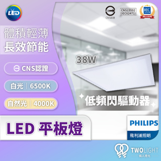 飛利浦照明 LED 平板燈 RC048 G2 白光 自然光 高效節能 輕鋼架燈 超薄 38W 節能標籤
