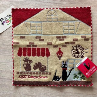 ♥︎MAYA日雜♥︎日本 宮崎駿 魔女宅急便 黑貓 麵包屋 抗菌防臭加工 無撚糸 純棉 有機棉 毛巾 方巾