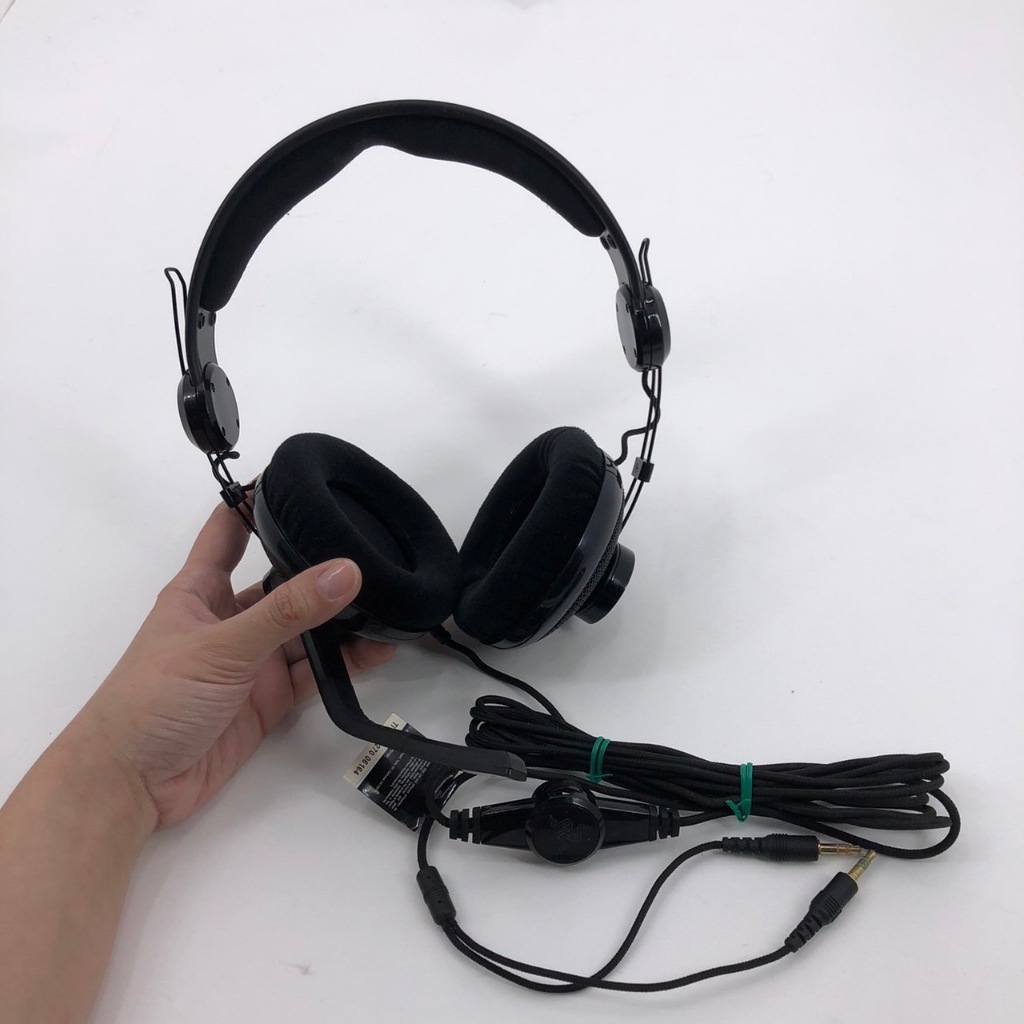 ❮二手❯ 新加坡 RAZER 雷蛇 Razer Carcharias 噬人鯊 遊戲專用 耳機麥克風 耳罩式耳機 喇叭