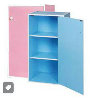 三格一門櫃 二格一門櫃 彩色 藍色 粉紅色 門櫃 收納櫃 彩色櫃 空櫃 門櫃 E1環保版