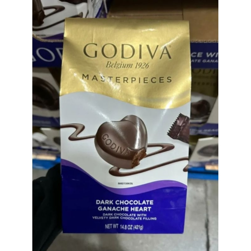 godiva黑巧克力 dark chocolate 朱古力 masterpiece 軟心巧克力 心形