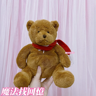 B17箱 似小熊維尼 咖啡色 安撫 小熊 娃娃 玩偶 泰迪熊 熊熊 早期 復古 懷舊 沙包 顆粒