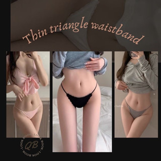 QB•現貨｜ 🎀.歐美冰絲熱賣無痕細帶三角內褲 丁字褲 情趣性感內褲