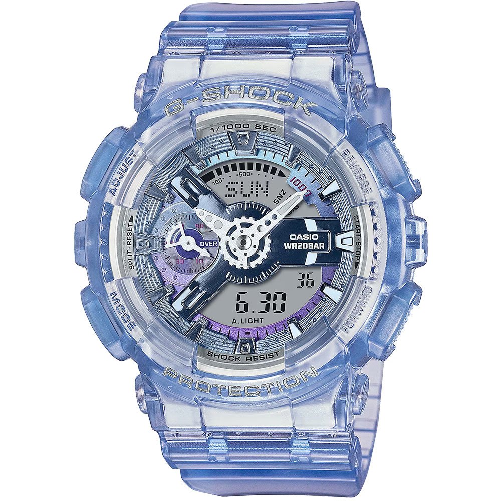 CASIO 卡西歐 G-SHOCK 未來系列 半透明女錶手錶 GMA-S110VW-6A
