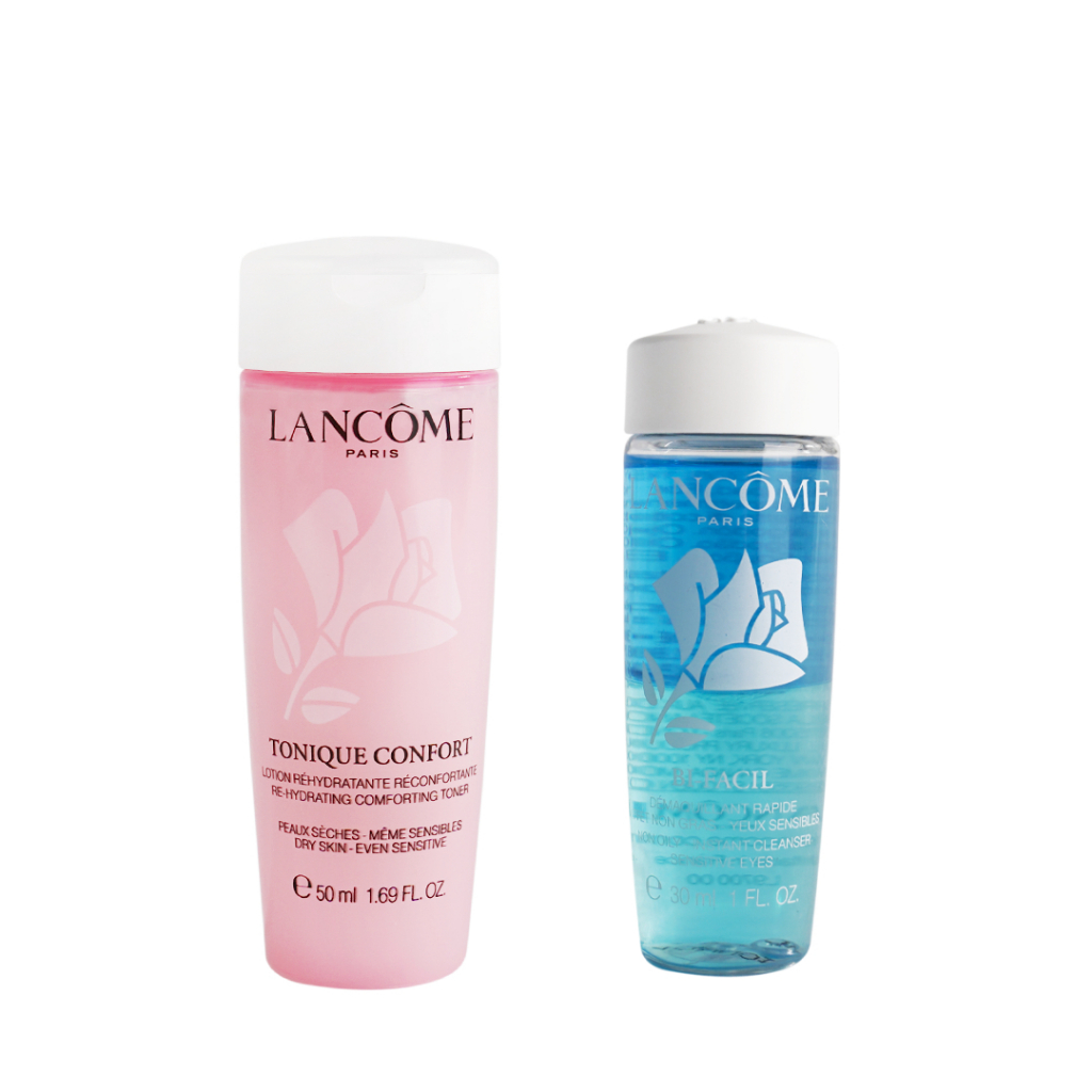 LANCOME 蘭蔻精選 (溫和保濕水 50ML+ 快速眼唇卸妝液 30ML)