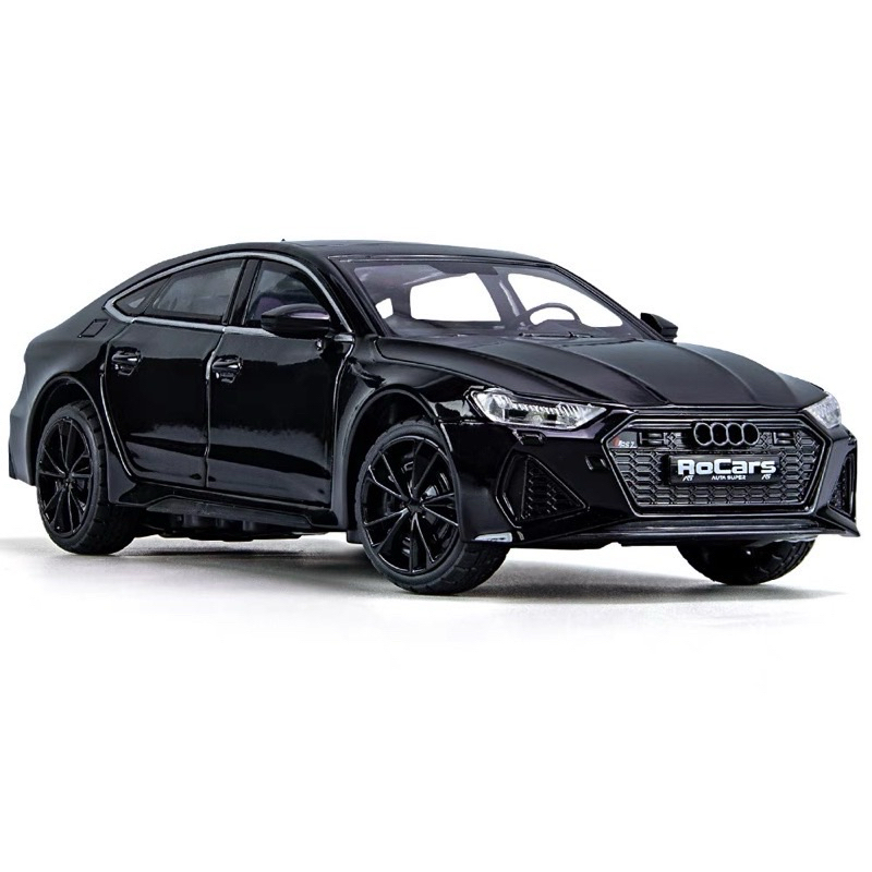 【預購】奧迪 Audi rs7 1:24 合金模型車 RoCars門皆可開 仿真 年輕人 玩具 模型 聲光