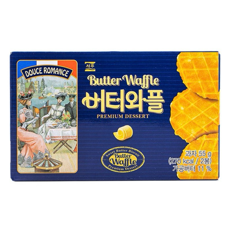 *現貨*韓國🇰🇷 SEOJU 奶油風味鬆餅餅乾55g (1盒/2入)