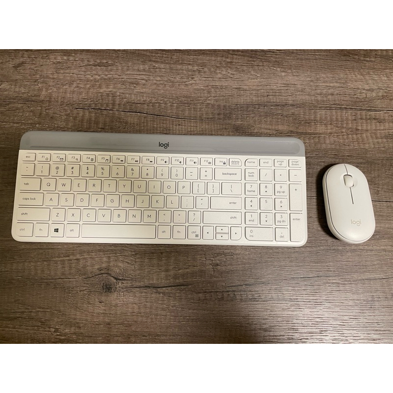 [二手] Logitech 羅技 MK470 無線鍵鼠組 英刻 白色