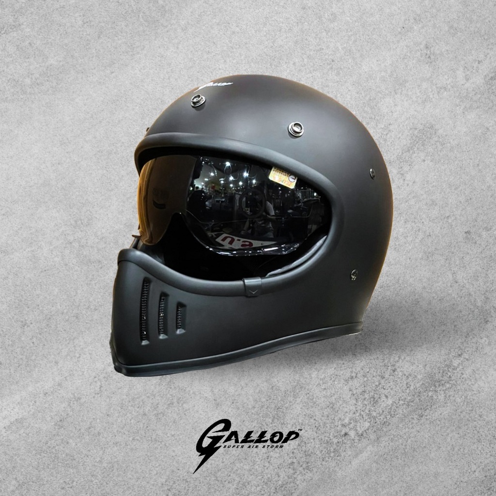 Gallop M2-消光黑 內鏡片山車帽 10色可選 舒適好戴 全可拆卸內襯