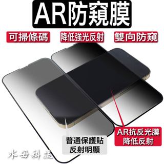 增透 抗反光AR防窺 保護貼 螢幕 玻璃貼 防偷窺 手機膜iPhone 16 15 14 13 Pro Max Plus