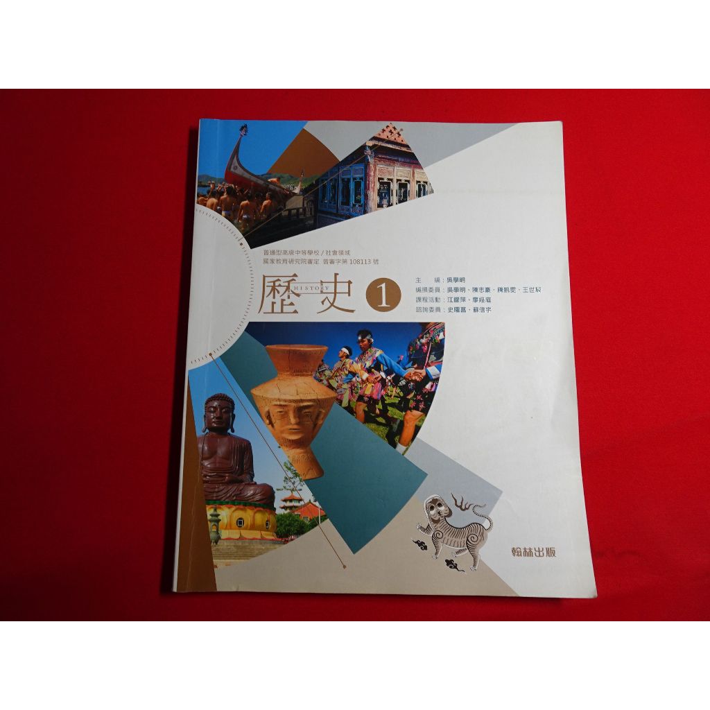 【鑽石城二手書店】有數本隨機出貨 108課綱 高中 歷史 1 課本 翰林 N 110/08二刷 有寫過/沒寫過