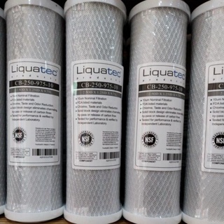 買三送一，LIQUATEC 10吋 通用規格CTO 壓縮活性碳濾心，美國NSF認證