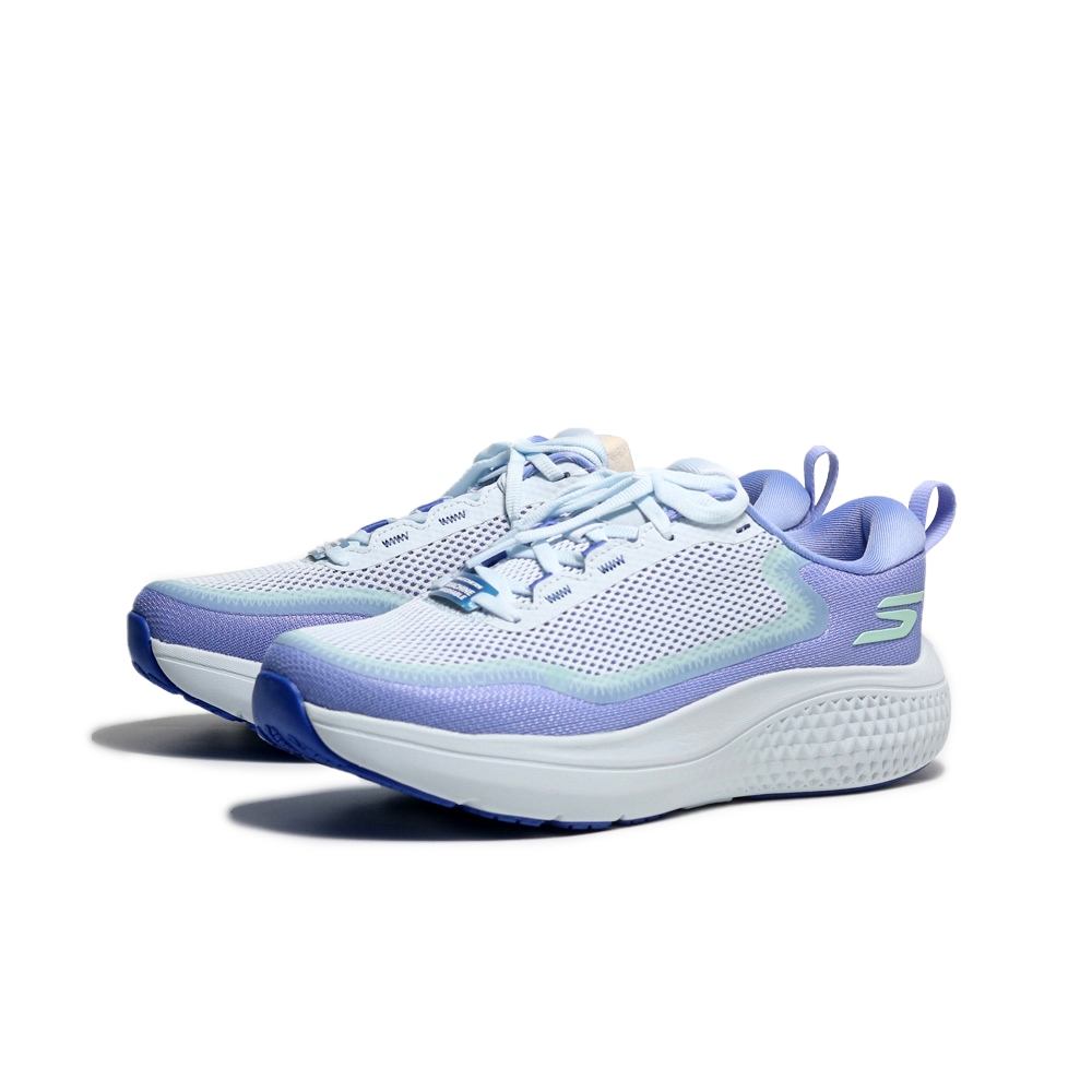 SKECHERS 慢跑鞋 GO RUN SUPERSONIC MAX 寬楦 水藍紫 女 172086WLVAQ