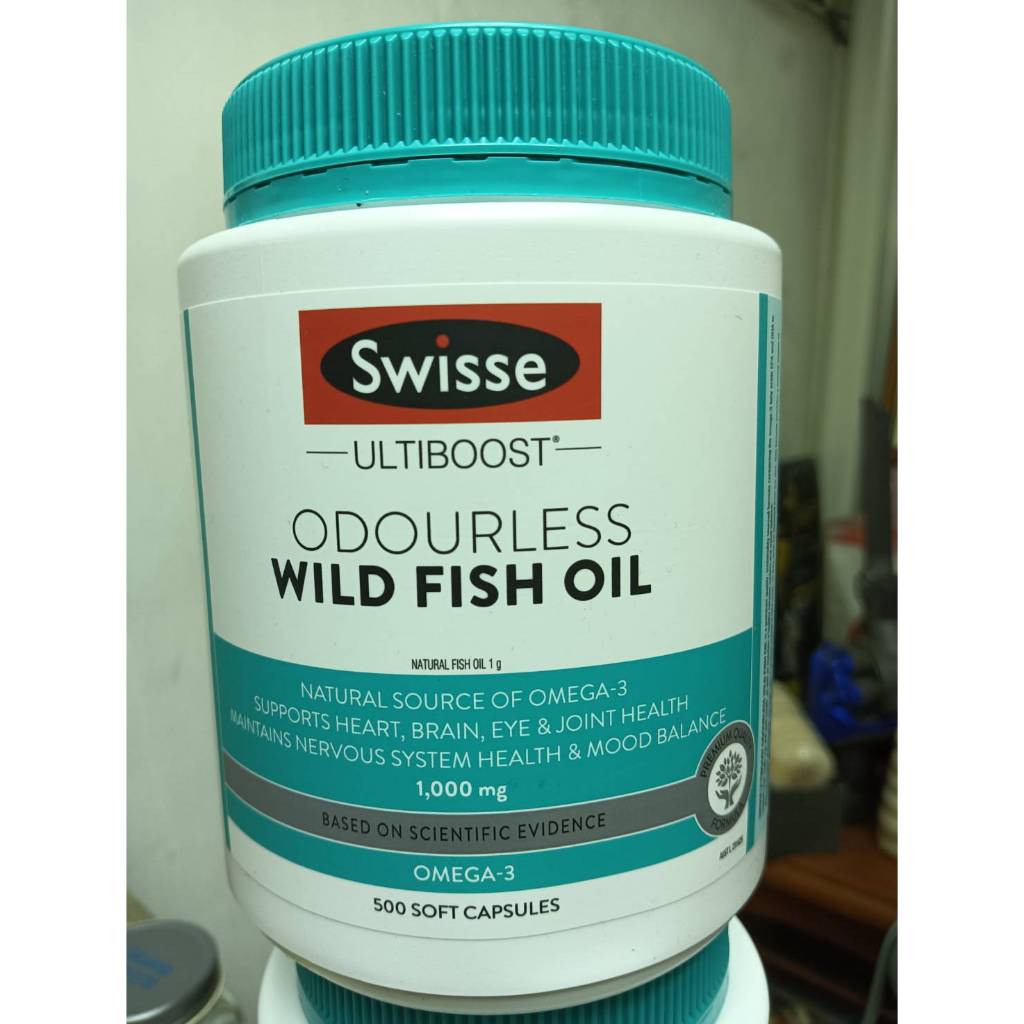澳洲 Swisse 魚油 Odourless Wild Fish Oil 1000mg (500顆)