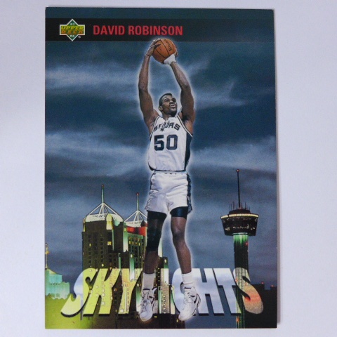 ~David Robinson/大衛·羅賓森/馬刺雙塔/海軍上將/名人堂~1993年UD SKY.NBA高樓籃球卡