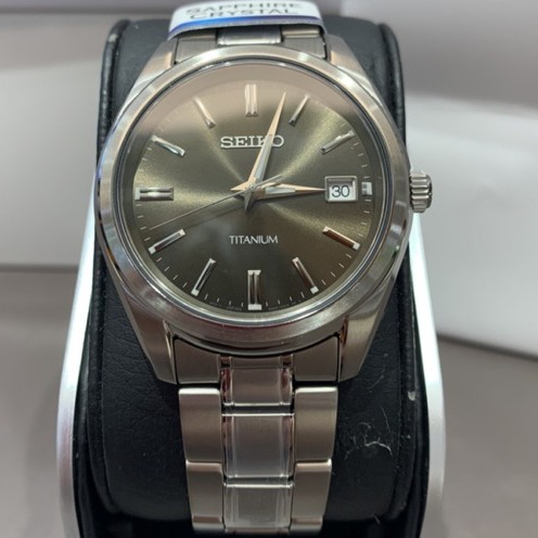 SEIKO 精工 鈦金屬 超輕男錶  40mm灰面6N52-00B0D/SUR375P1