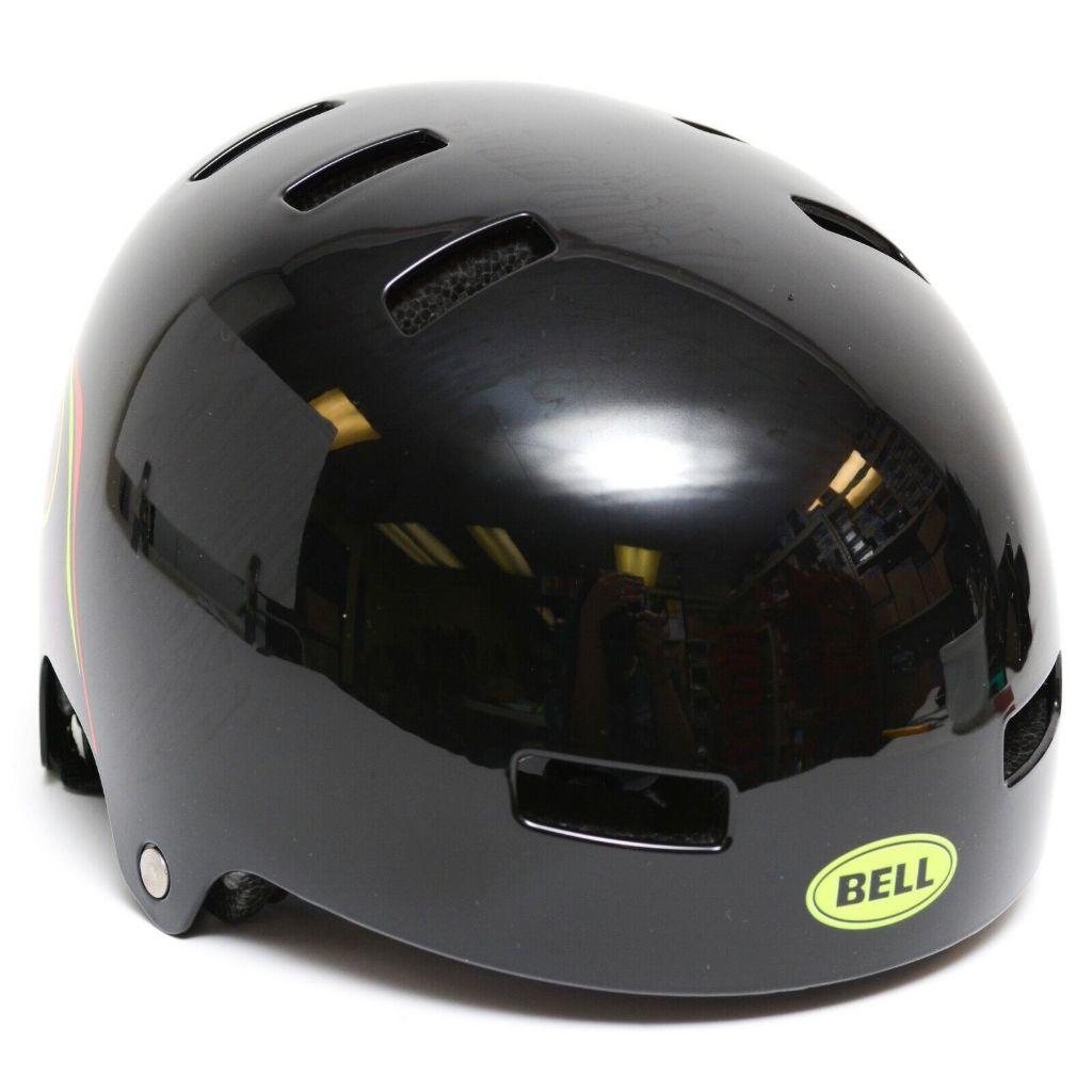 『小蔡單車』BELL Block BMX 兒童 安全帽/童帽/板帽 童車/滑板車/自行車 亮黑/火焰 原價1550元出清