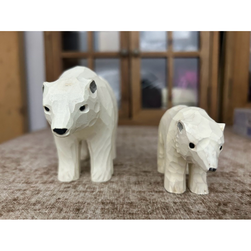 北極熊 木雕 日本選物