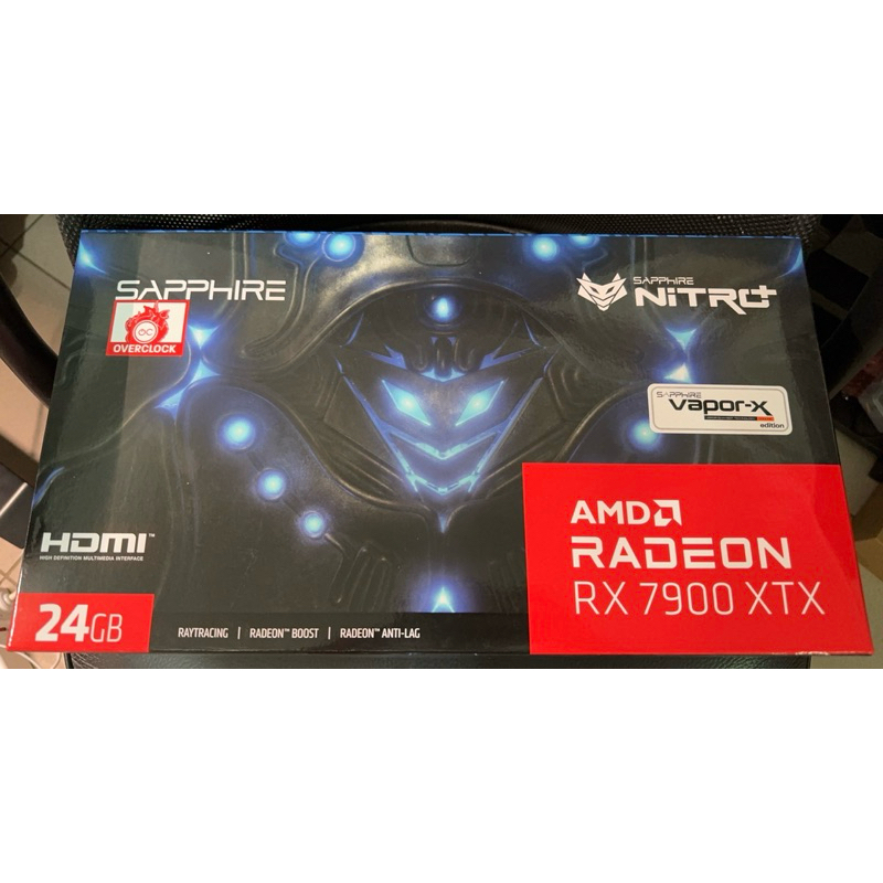 藍寶石 SAPPHIRE NITRO+ AMD Radeon RX 7900 XTX Vapor-X 24GB