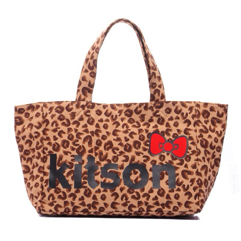 kitson x Ribbon Hello Kitty L Tote (豹紋)