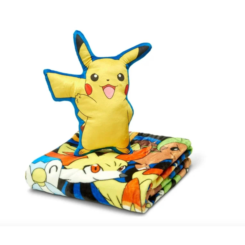 預購 🚀美國正貨🚀美國專櫃 寶可夢  pokemon Pikachu 皮卡丘 毛毯 薄被 棉被 娃娃 玩偶