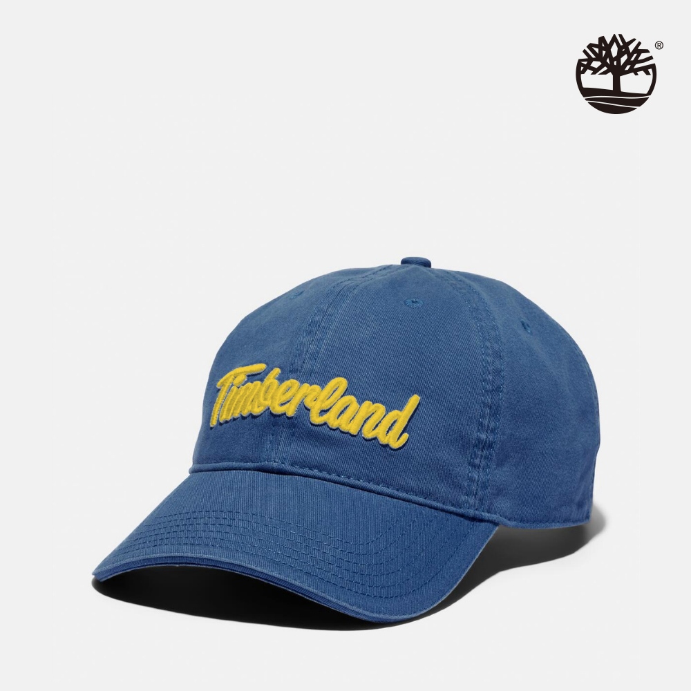 Timberland 中性深牛仔藍刺繡LOGO棒球帽|A1E9L288