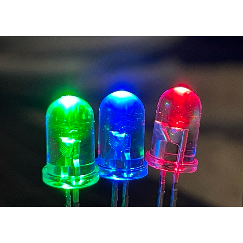 （5個)CREE LED科瑞發光二極體5MM白發紅色綠藍光燈珠C503B RCN GCN BCN現貨零售