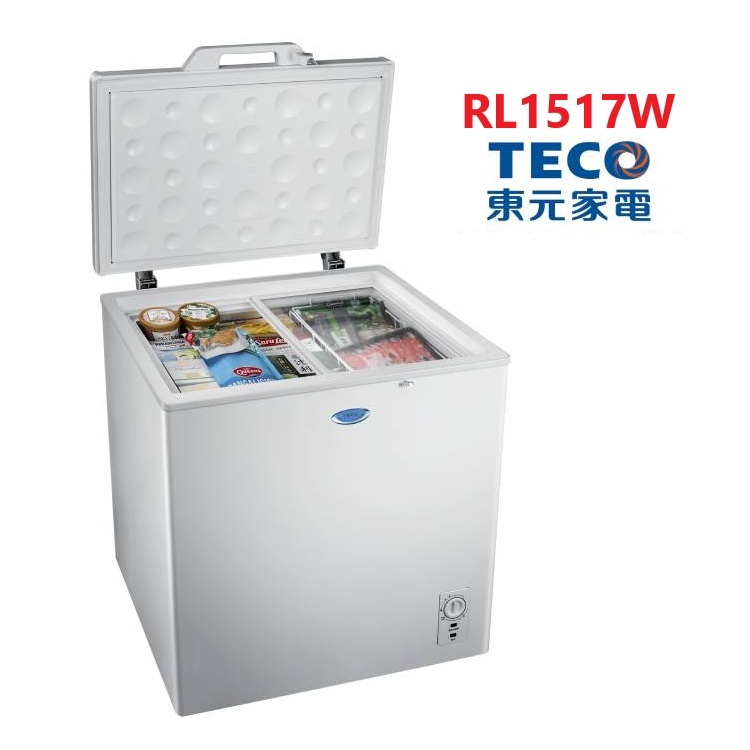 二手全新未使用 【TECO東元】145公升上掀式單門冷凍櫃 RL1517W【不含運】