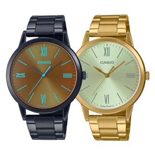 【WANgT】【CASIO 卡西歐】CASIO手錶 石英錶 金錶 黑鋼帶 MTP-E600B MTP-E600G