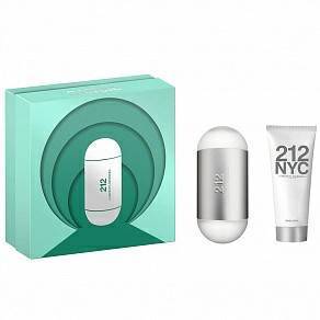 CAROLINA HERRERA 212女淡香水100ML禮盒(香水100ml+身體乳100ml)