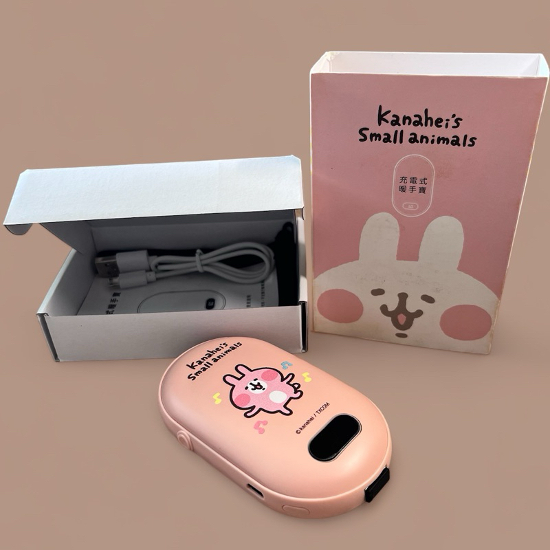 卡娜赫拉的小動物 充電式暖手寶 粉紅兔兔款
