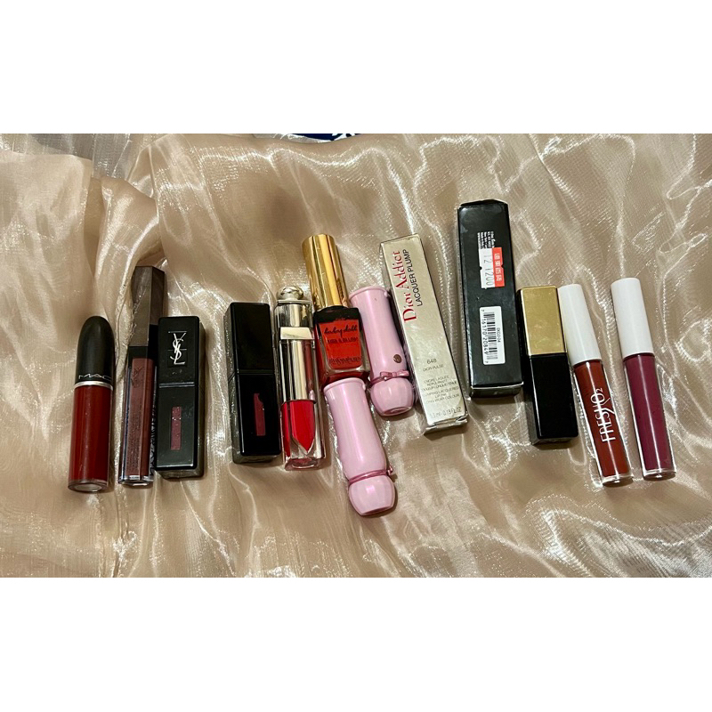 🔥大牌🔥Dior YSL MAC BobbiBrown EtudeHouse FreshO2 NYX二手、試色口紅🔥