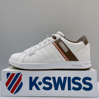 K-SWISS Lundahl Lth WP 男生 白色 咖啡色 皮革 防潑水 運動 休閒鞋 08456116