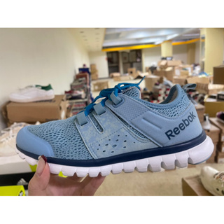 大灌體育👟出清特賣 過季商品 NG出清 reebok v65863 慢跑鞋 水藍色 女