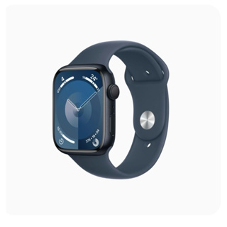 Apple Watch Series 9 全新 GPS版 45mm(M/L)午夜色鋁金屬錶殼配午夜色運動錶帶-台北面交