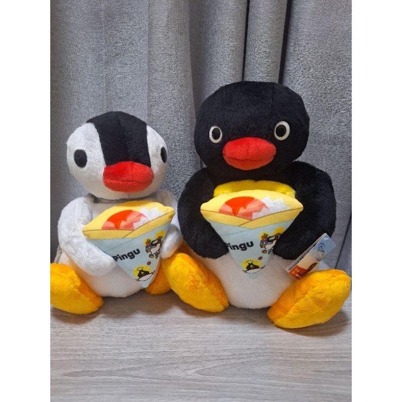 〈現貨〉日本 中古 2022 joker Taito 企鵝家族 pingu pinga 可麗餅 絨毛玩偶娃娃