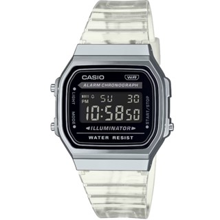 【CASIO】卡西歐 卡西歐懷舊復古電子膠帶錶-黑 A168XES-1B 臺灣卡西歐保固一年