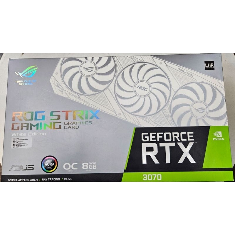 絕版rog白卡 ROG RTX3070 白