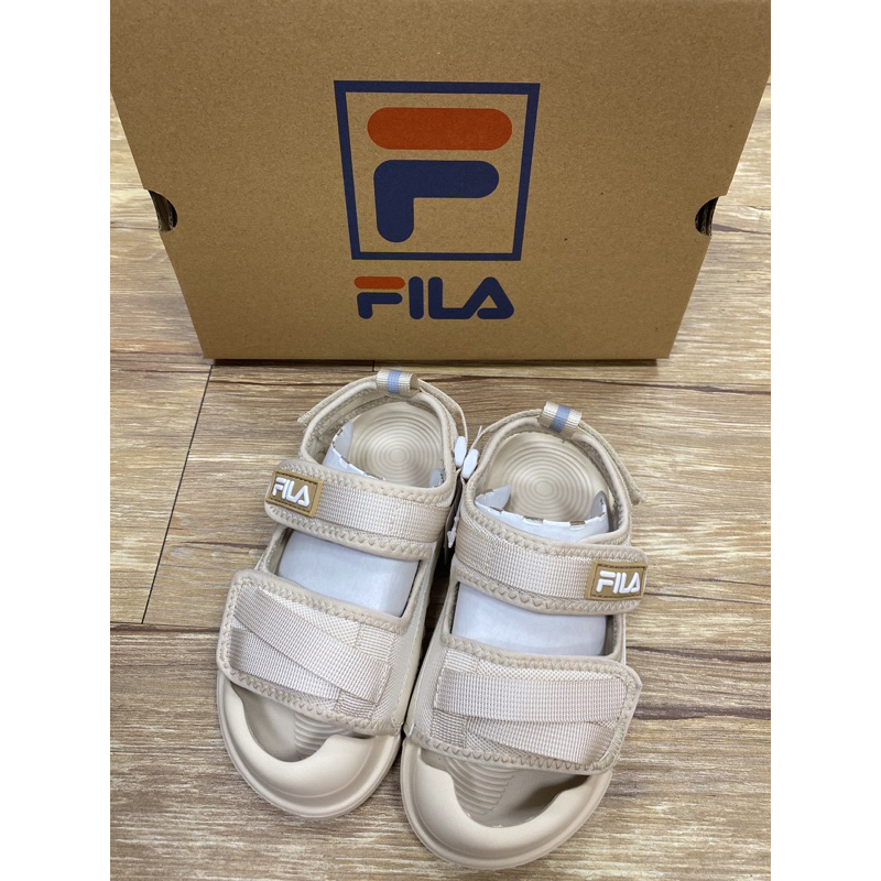 FILA-2-S435Y-771 現貨 魔鬼氈 小童 中童 兒童 涼鞋 護趾 運動 健走 休閒 慢跑 輕量 戶外 朔溪鞋