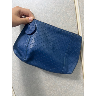 BOTTEGA VENETA KRIM 藍色化妝包