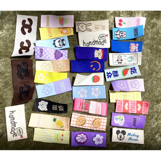 DIY 手作 無背膠 刺繡 可愛 織花 布貼 織帶 緞帶 領標 標籤 布標 多款 隨機 3.3-5.5mm $10/5個